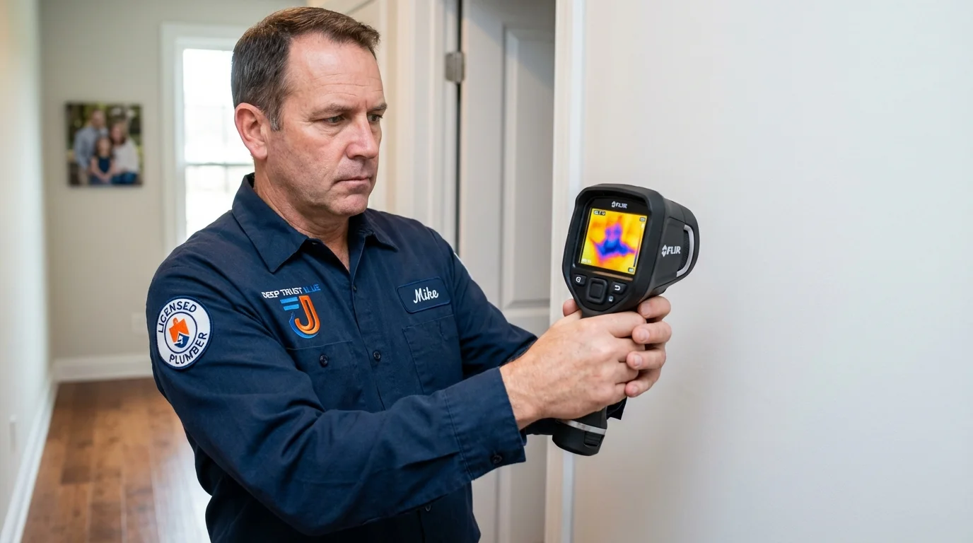 Thermal imaging leak detection by Johns Plumbing LLC in Rockingham